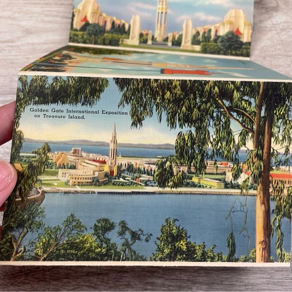 1938 World's Fair on San Francisco Bay Golden Gate Exposition Foldout Cards - Picture 12 of 12